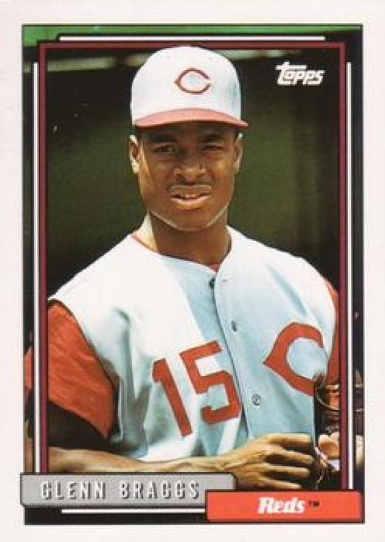 1992 Topps #197 Glenn Braggs VG Cincinnati Reds 