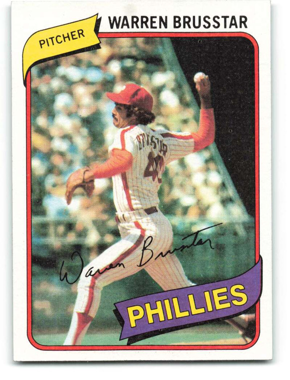 1980 Topps #52 Warren Brusstar VG Philadelphia Phillies 