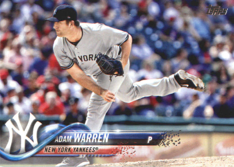 SOLD 94741 2018 Topps #402 Adam Warren NM-MT New York Yankees 