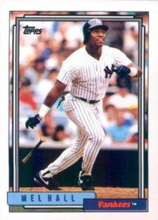1992 Topps #223 Mel Hall VG New York Yankees 