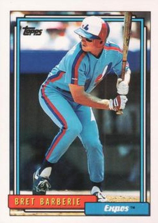 1992 Topps #224 Bret Barberie VG Montreal Expos 