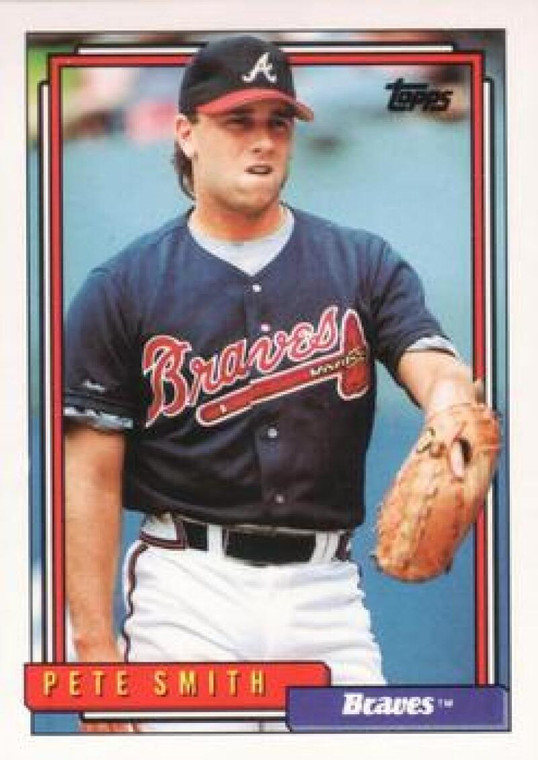 1992 Topps #226 Pete Smith VG Atlanta Braves 