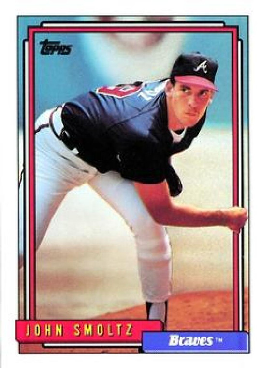 1992 Topps #245 John Smoltz VG Atlanta Braves 