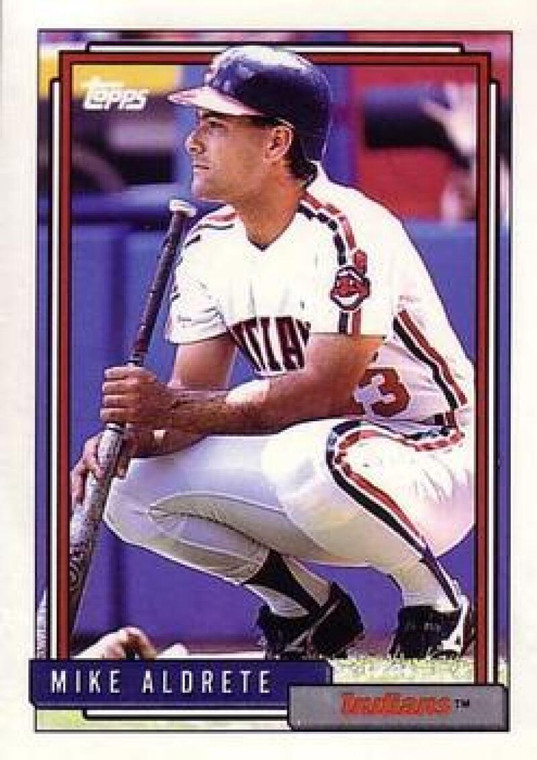 1992 Topps #256 Mike Aldrete VG Cleveland Indians 