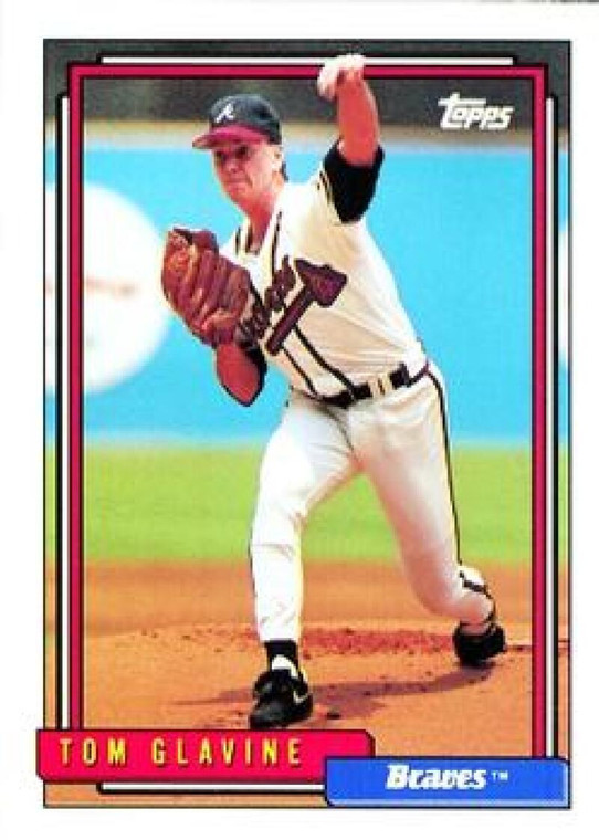 1992 Topps #305 Tom Glavine VG Atlanta Braves 