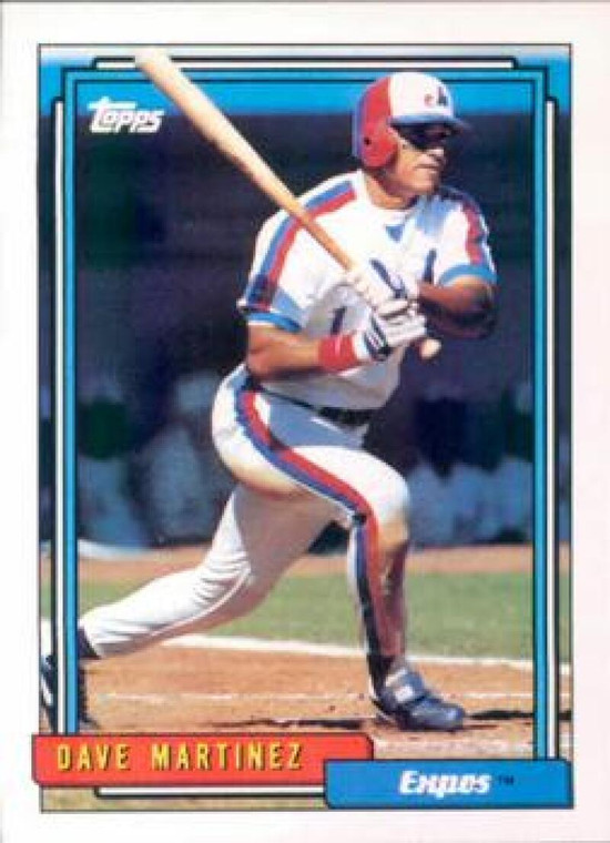 1992 Topps #309 Dave Martinez VG Montreal Expos 