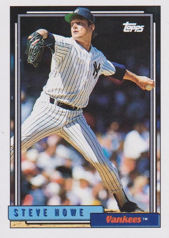 1992 Topps #318 Steve Howe VG New York Yankees 