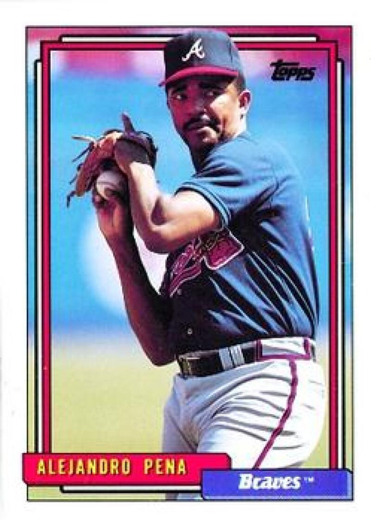 1992 Topps #337 Alejandro Pena VG Atlanta Braves 