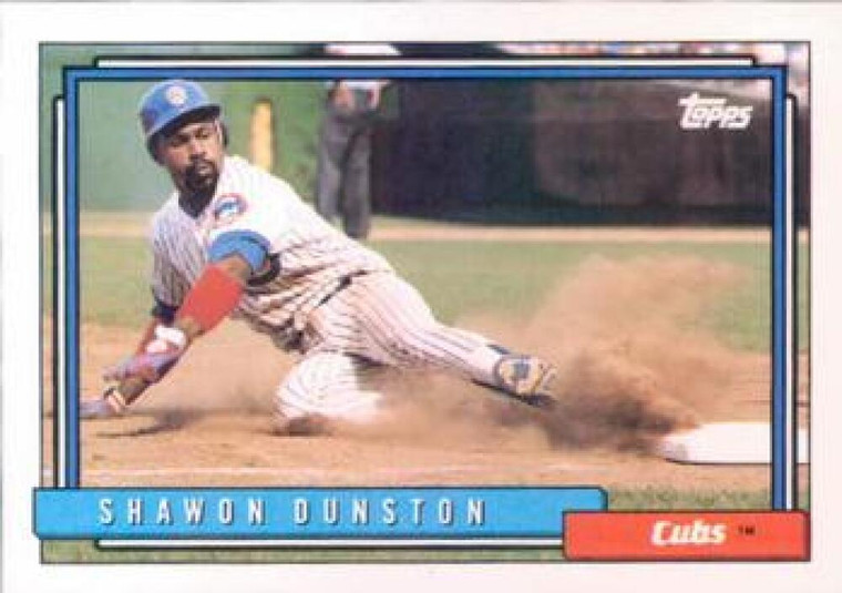 1992 Topps #370 Shawon Dunston VG Chicago Cubs 