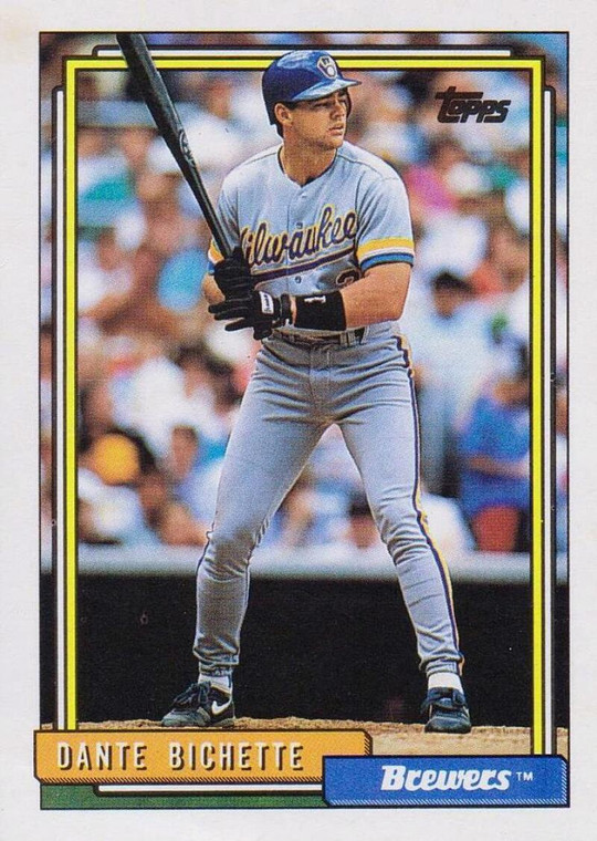 1992 Topps #371 Dante Bichette VG Milwaukee Brewers 