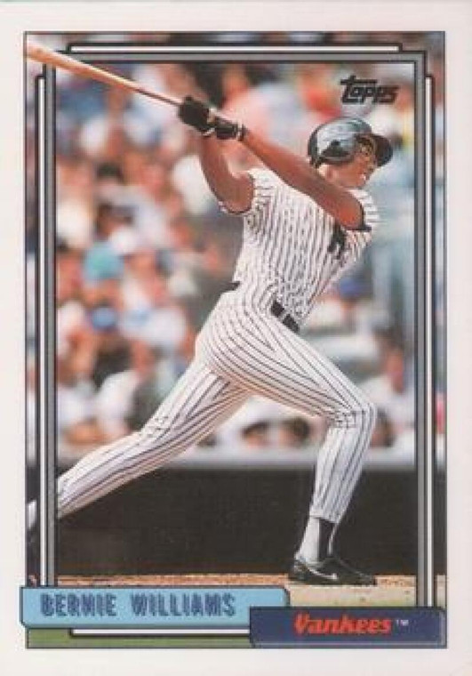 1992 Topps #374 Bernie Williams VG New York Yankees 