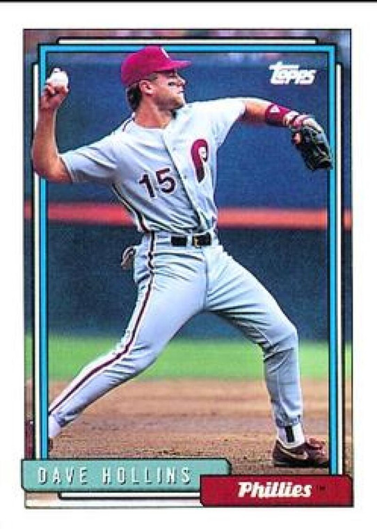 1992 Topps #383 Dave Hollins VG Philadelphia Phillies 
