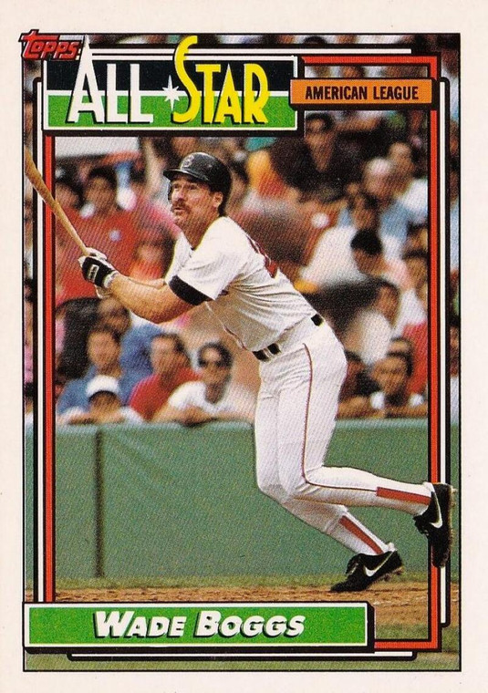 1992 Topps #399 Wade Boggs AS VG Boston Red Sox 