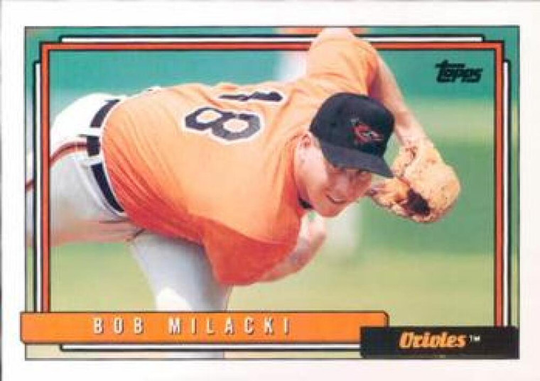 1992 Topps #408 Bob Milacki VG Baltimore Orioles 
