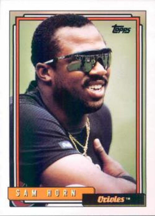 1992 Topps #422 Sam Horn VG Baltimore Orioles 