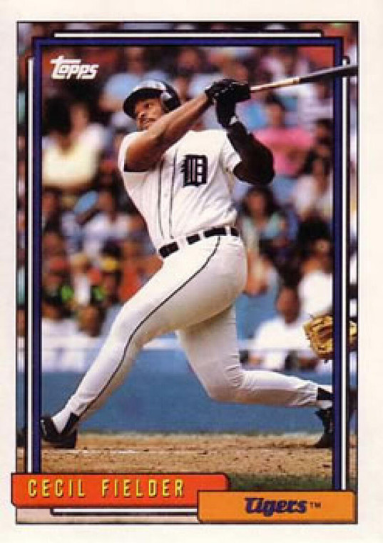 1992 Topps #425 Cecil Fielder VG Detroit Tigers 