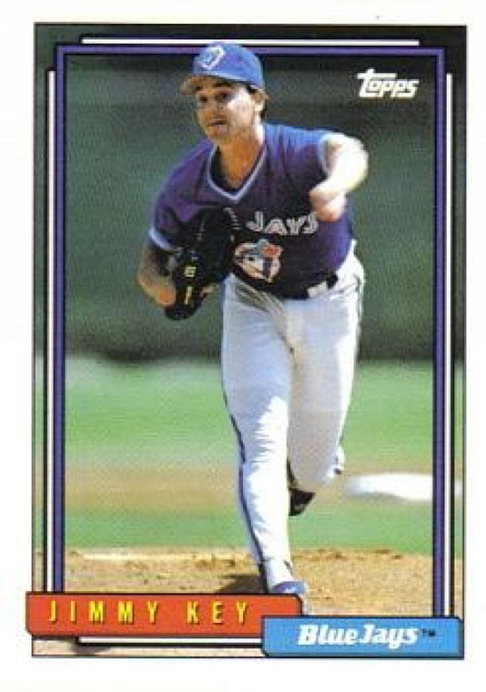 1992 Topps #482 Jimmy Key VG Toronto Blue Jays 