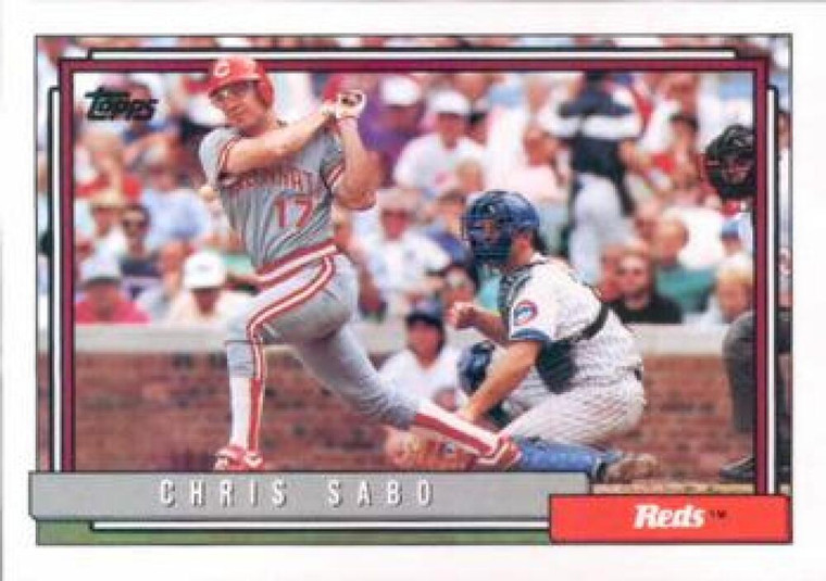 1992 Topps #485 Chris Sabo VG Cincinnati Reds 