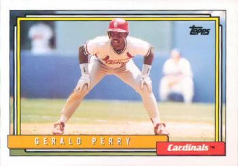 1992 Topps #498 Gerald Perry VG St. Louis Cardinals 