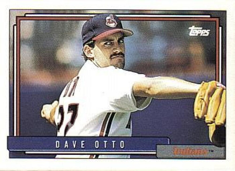 1992 Topps #499 Dave Otto VG Cleveland Indians 