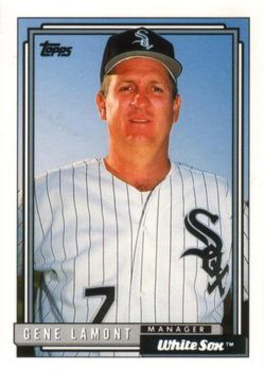 1992 Topps Traded #62T Gene Lamont MG VG Chicago White Sox 