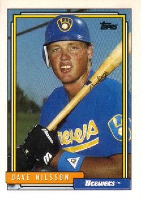 1992 Topps Traded #83T Dave Nilsson VG Milwaukee Brewers 