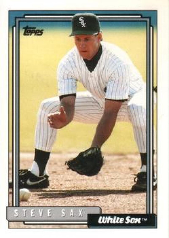 1992 Topps Traded #99T Steve Sax VG Chicago White Sox 