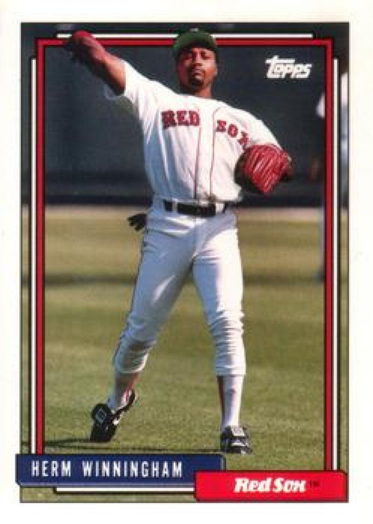 1992 Topps Traded #131T Herm Winningham VG Boston Red Sox 