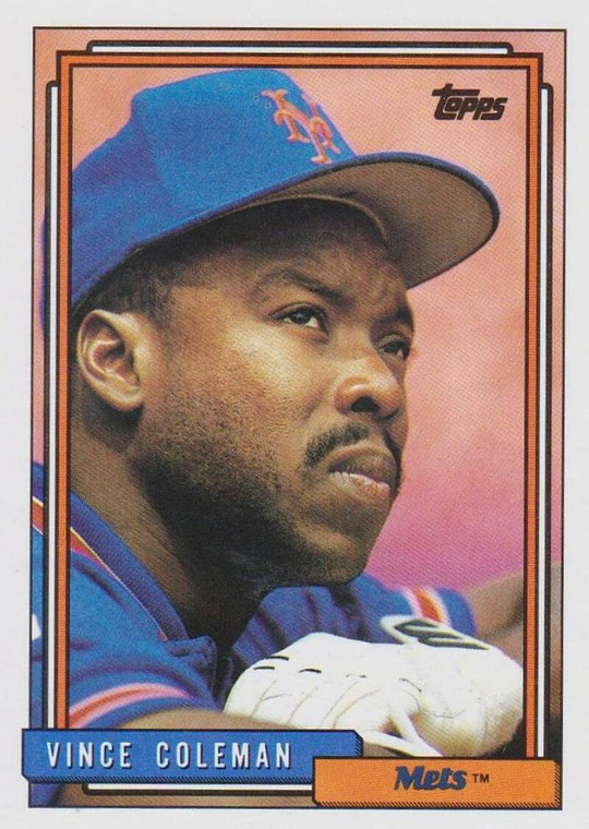 1992 Topps #500 Vince Coleman VG New York Mets 