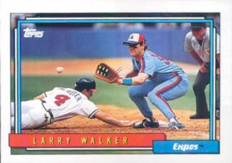 1992 Topps #531 Larry Walker VG Montreal Expos 