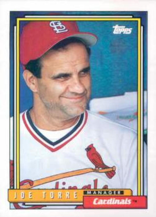 1992 Topps #549 Joe Torre MG VG St. Louis Cardinals 
