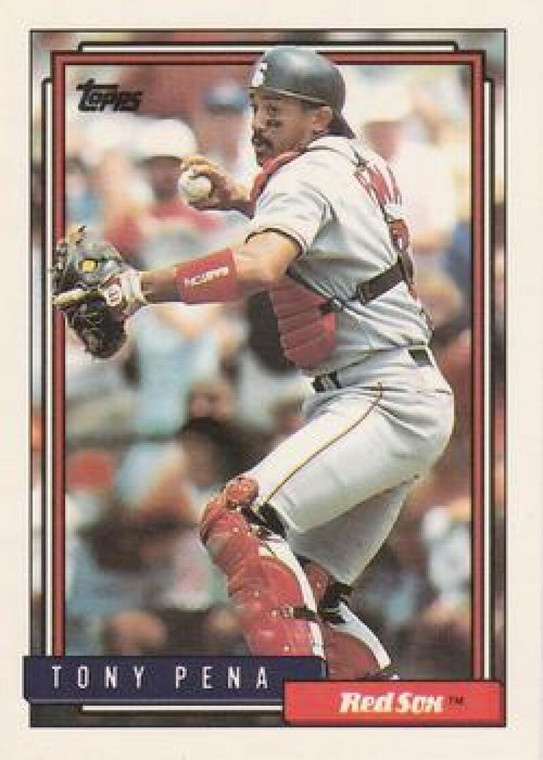 1992 Topps #569 Tony Pena VG Boston Red Sox 
