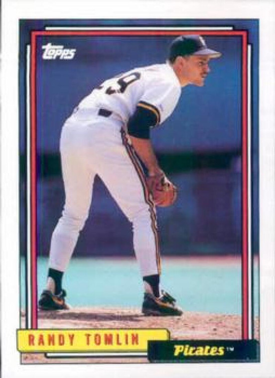 1992 Topps #571 Randy Tomlin VG Pittsburgh Pirates 