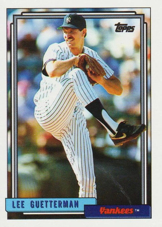 1992 Topps #578 Lee Guetterman VG New York Yankees 