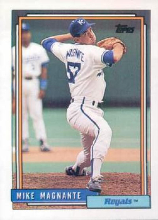 1992 Topps #597 Mike Magnante VG RC Rookie Kansas City Royals 