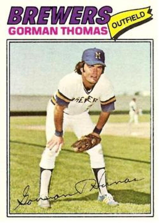 1977 Topps #439 Gorman Thomas VG Milwaukee Brewers 