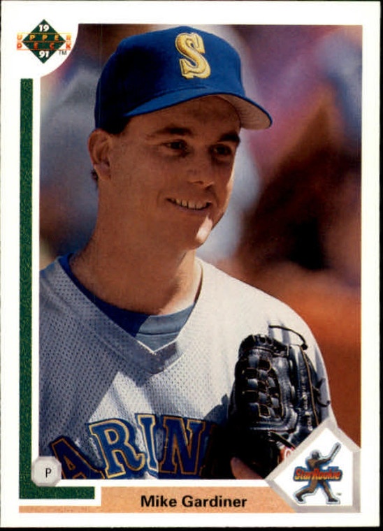 1991 Upper Deck #14 Mike Gardiner VG RC Rookie Seattle Mariners 