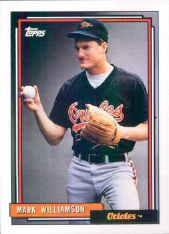 1992 Topps #628 Mark Williamson VG Baltimore Orioles 