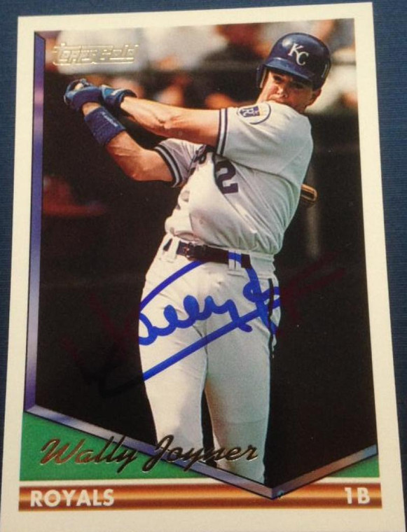 Wally Joyner Autographed 1994 Topps Gold #275