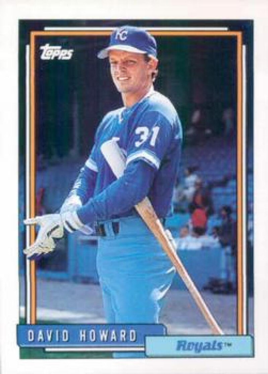 1992 Topps #641 David Howard VG Kansas City Royals 