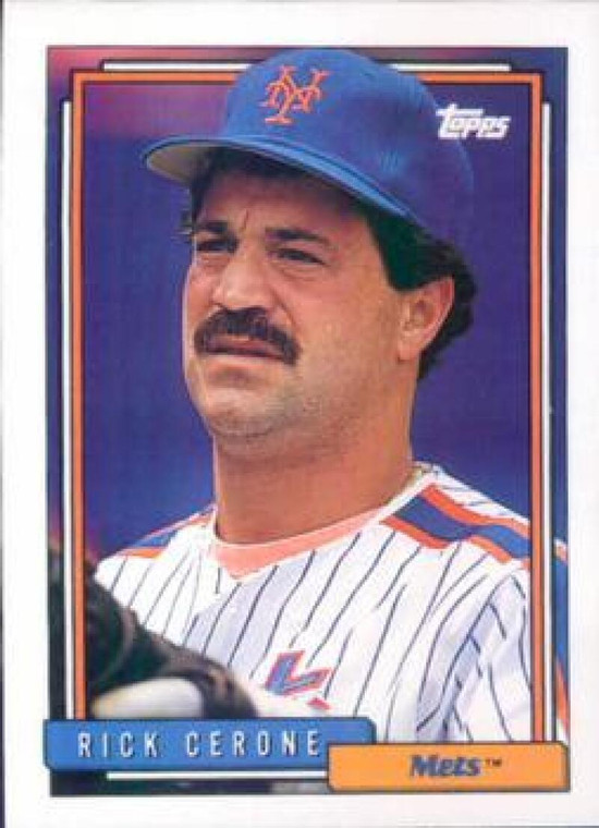 1992 Topps #643 Rick Cerone VG New York Mets 