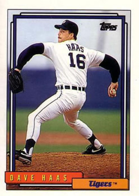 1992 Topps #665 Dave Haas VG Detroit Tigers 