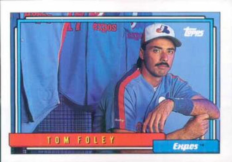 1992 Topps #666 Tom Foley VG Montreal Expos 