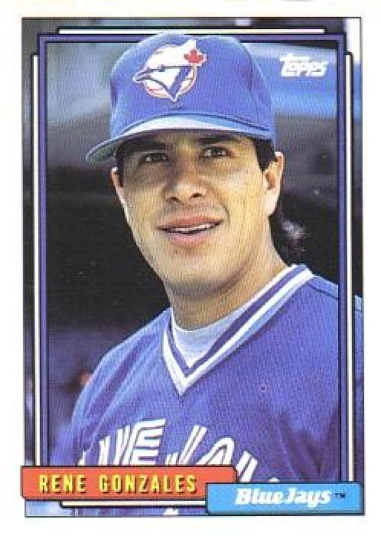 1992 Topps #681 Rene Gonzales VG Toronto Blue Jays 