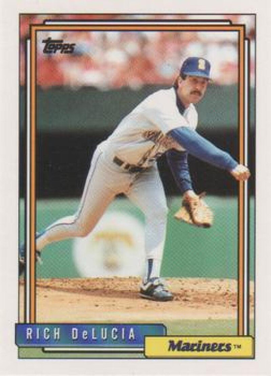 1992 Topps #686 Rich DeLucia VG Seattle Mariners 
