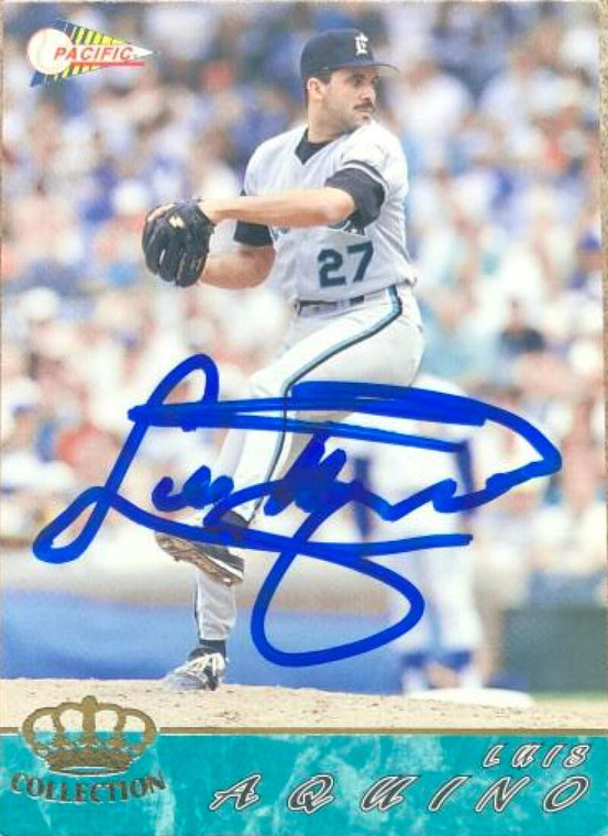 Luis Aquino Autographed 1994 Pacific Crown Collection #233