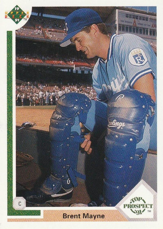 1991 Upper Deck #72 Brent Mayne VG Kansas City Royals 