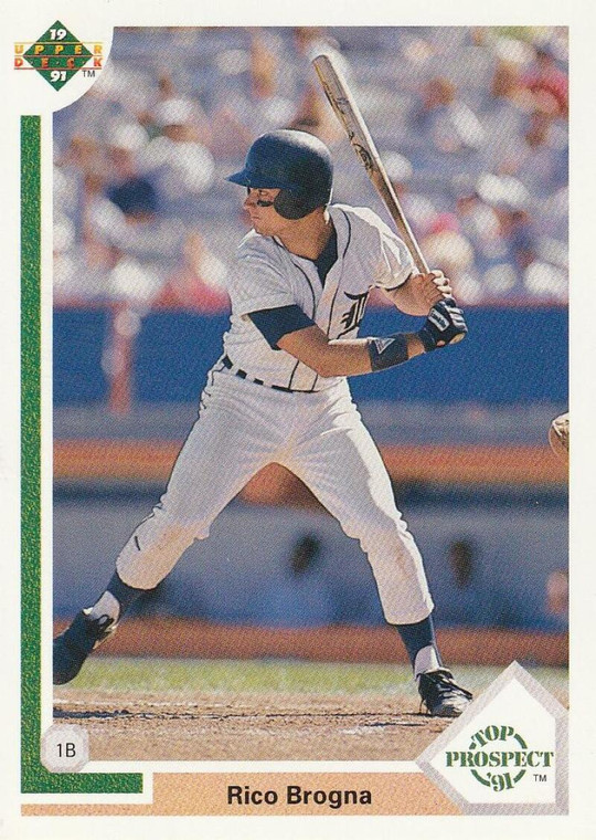 1991 Upper Deck #73 Rico Brogna TP VG Detroit Tigers 