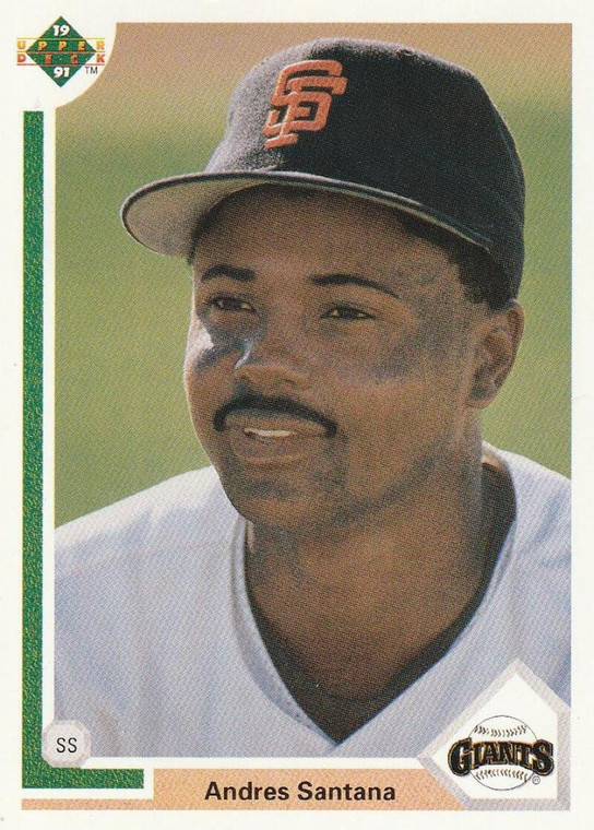 1991 Upper Deck #87 Andres Santana VG San Francisco Giants 