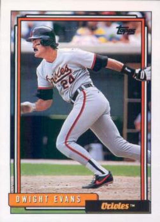 1992 Topps #705 Dwight Evans VG Baltimore Orioles 